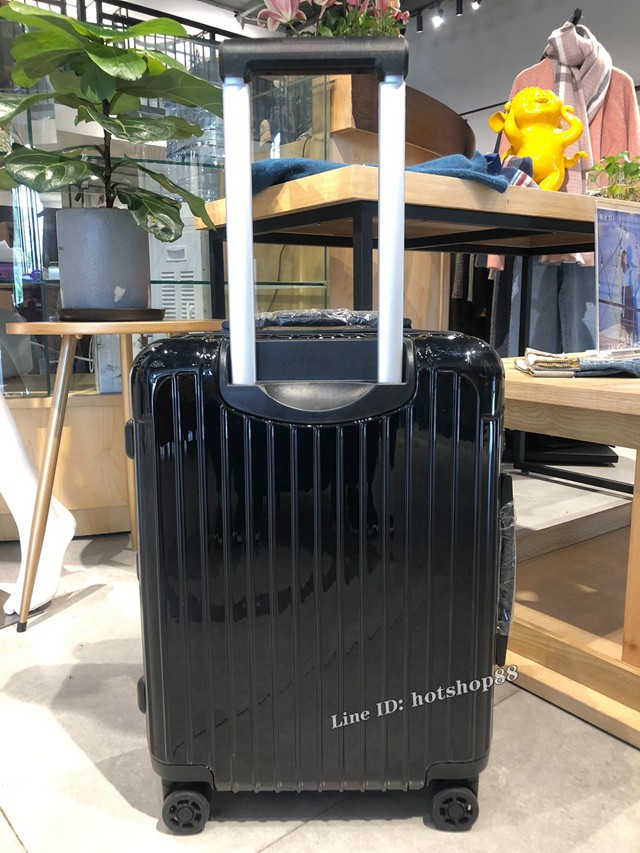 RIMOWA行李箱四輪拉杆箱 essential最新系列 日默瓦純PC高端拉杆箱 黑色 gdx1234